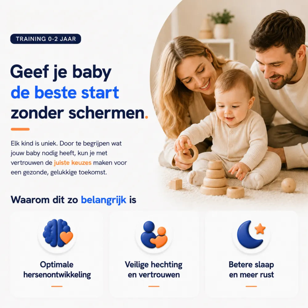 Kinderschermtijd video training baby - Geef je baby de beste start zonder schermen